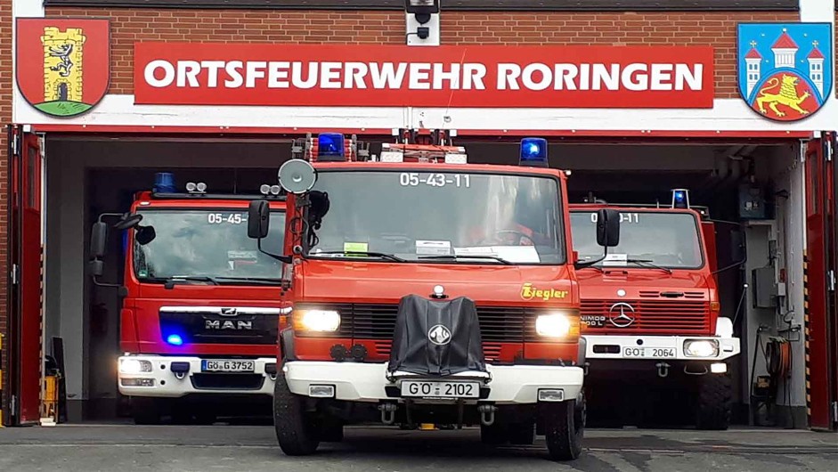 Gruppenbild der Feuerwehr Roringen